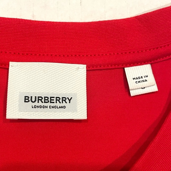 BURBERRY England Cotton T shirt L Large imported - Picture 5 of 10